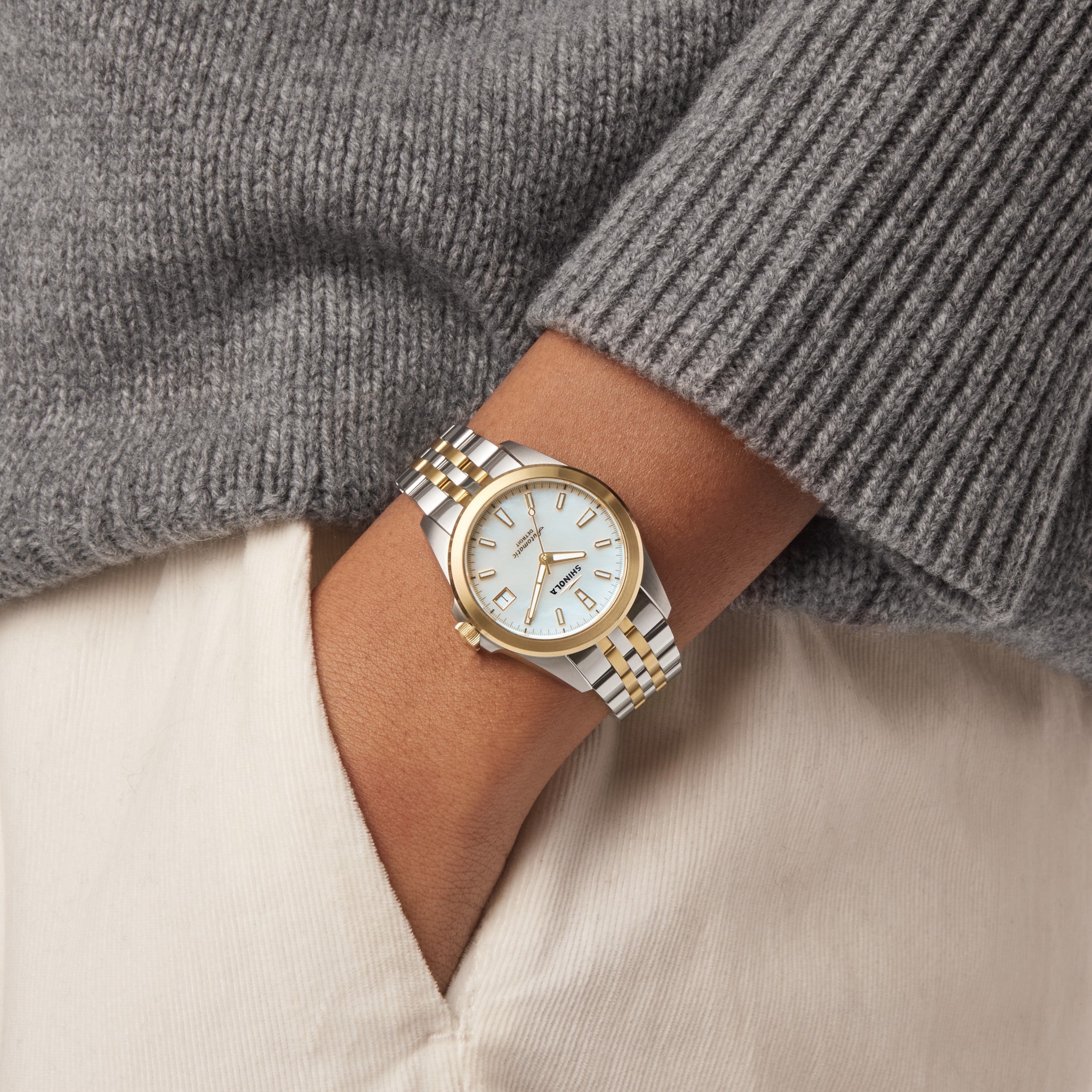 Circadian Monster Automatic Watch - White Mother of Pearl - Image 2