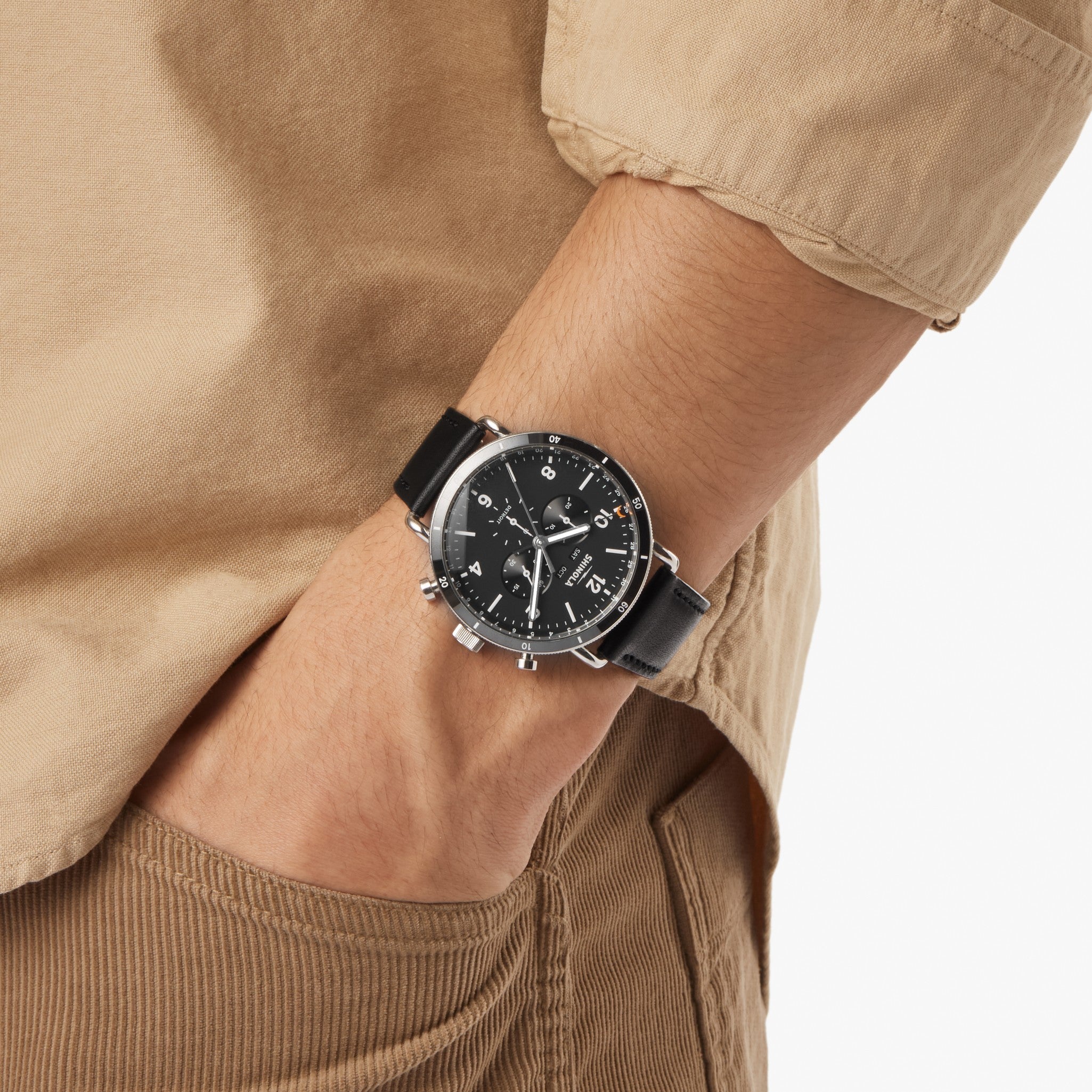Canfield Sport Chronograph Watch - Matte Black - Image 2