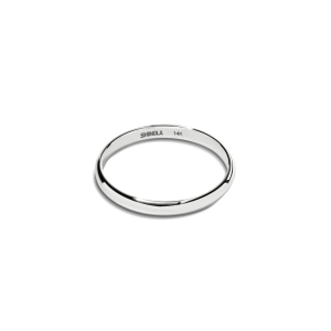 2mm Round White Gold Band