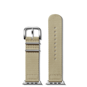 Strap: 24/24 Nylon. SW Split G10. Vintage. Silver - Tan