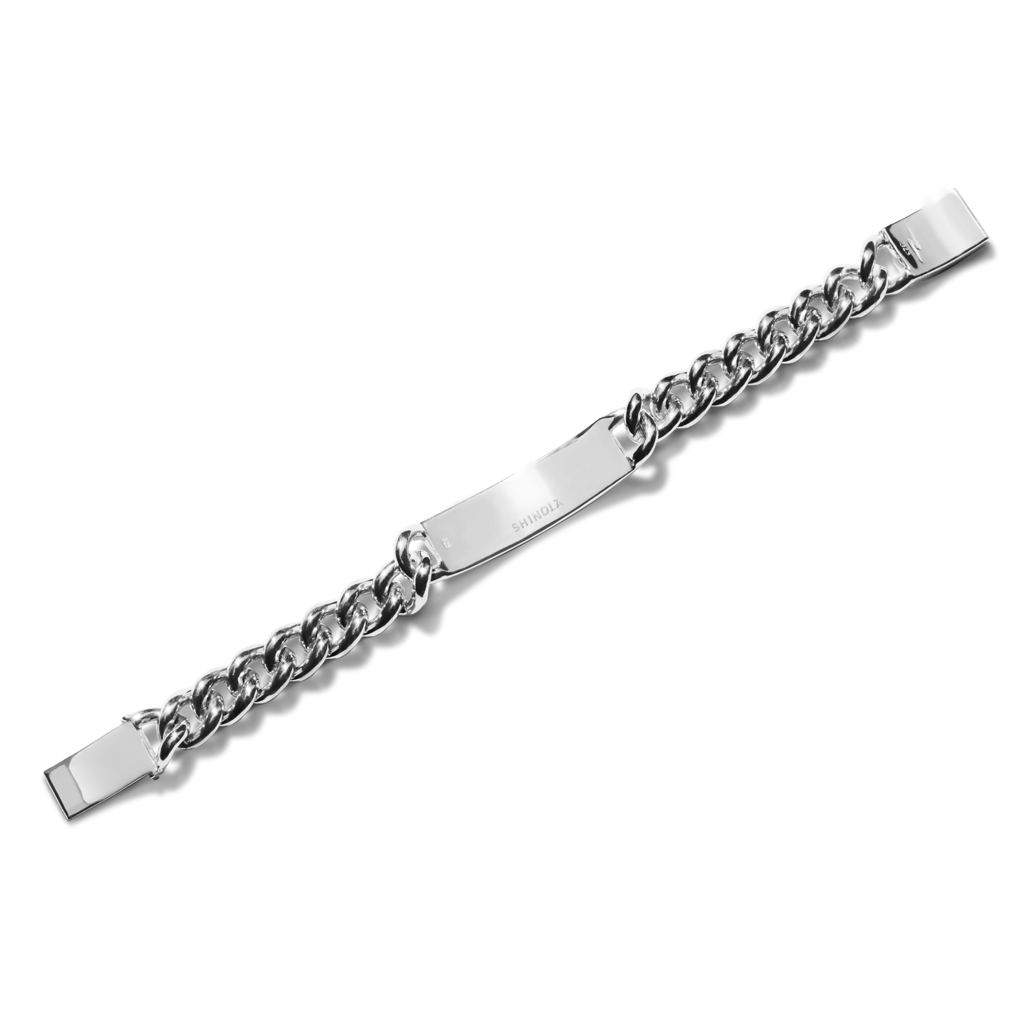 Bike Lock ID Bracelet - Sterling Silver - Image 4