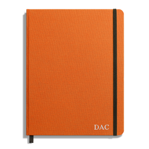 Large Hard Ruled Journal - Bold Orange